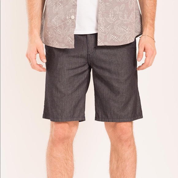 Stretch “jean” Shorts - Chambray - Picture 8 of 8